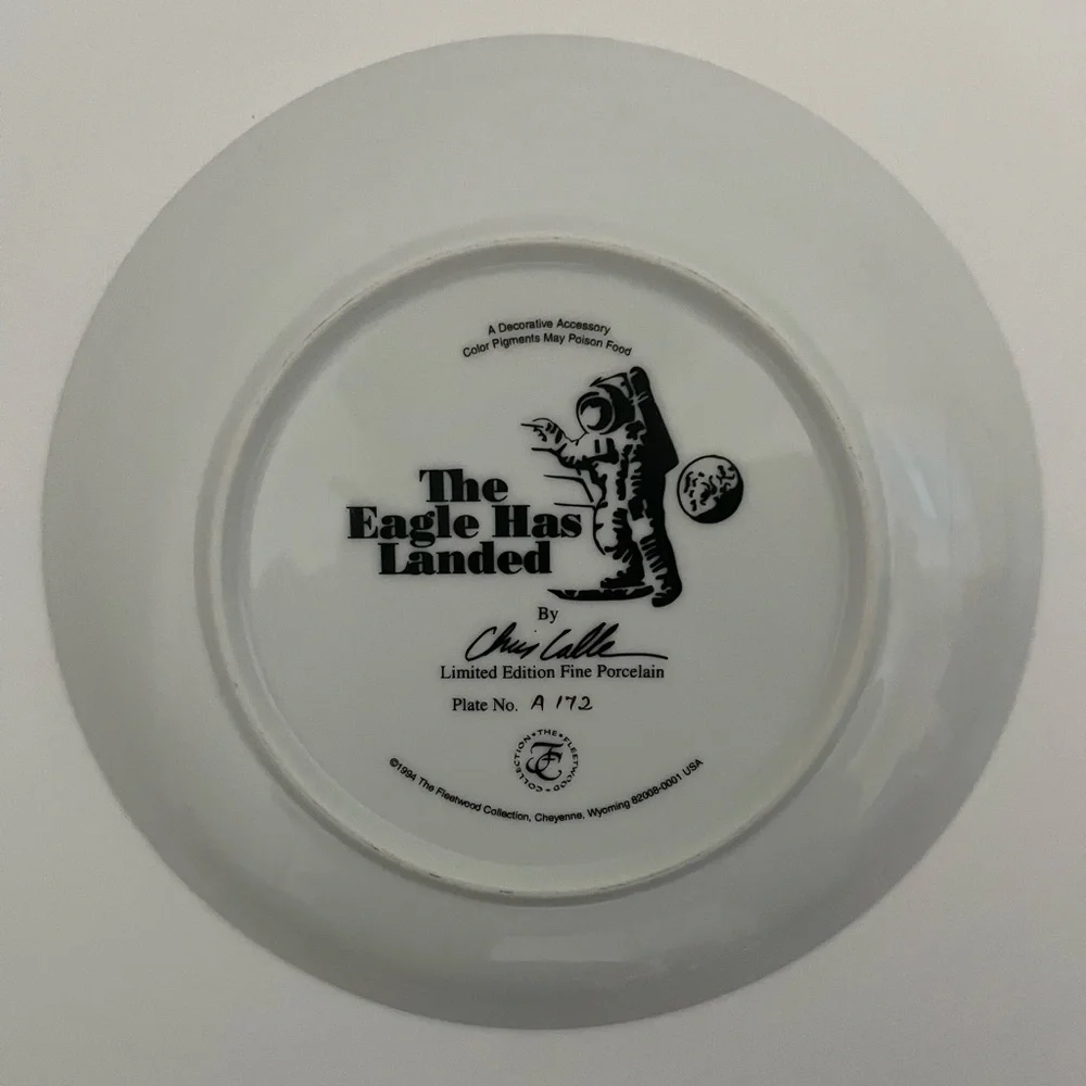 1994 NASA Fleetwood Collection Collector Plate Space Shuttle Decor
